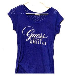 Royal blue Guess t shirt